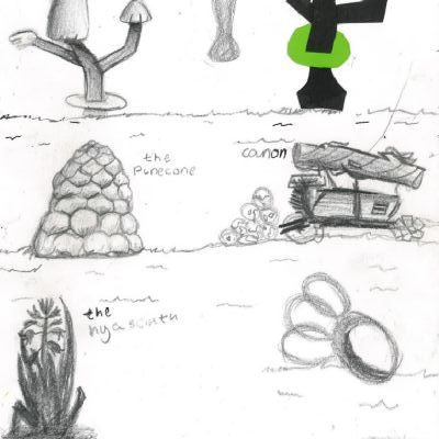 Images from pupils' sketchbooks